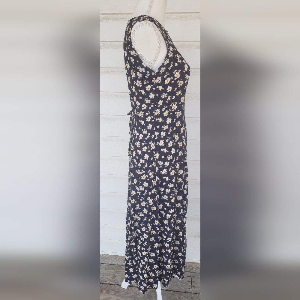 90s Classic Rayon Flower Maxi Dress!!! - image 3